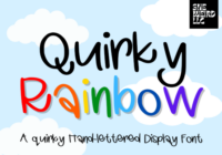 Quirky Rainbow Font - Featured Image