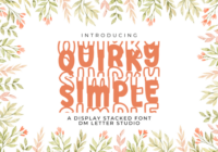 Quirky Simple Stacked Font - Featured Image
