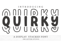 Quirky Stacked Font - Featured Image