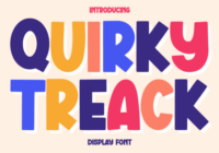 Quirky Treack Font - Featured Image