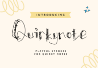 Quirkynote Font - Featured Image