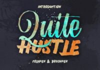 Quite Hustle Font - Featured Image