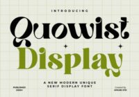 Quowist Display Font - Featured Image