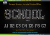 RS02 Atletico TTF RHINESTONE Template Font - Featured Image