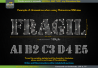RS03 Seal Bold Rhinestone Template TTF Font - Featured Image