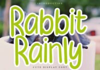 Rabbit Rainly Font - Featured Image