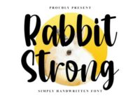 Rabbit Strong Font - Featured Image