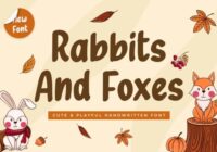 Rabbits and Foxes Font - Featured Image