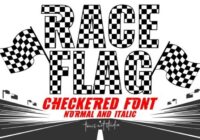 Race Flag Checkered Font - Featured Image