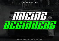 Racing Beginners Font - Featured Image