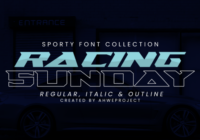 Racing Sunday Font - Featured Image