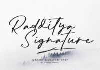 Radditya Signature Font - Featured Image