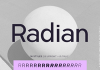 Radian Font - Featured Image