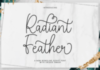 Radiant Feather Font - Featured Image