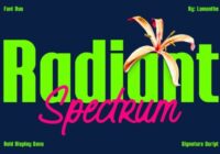 Radiant Spectrum Font - Featured Image