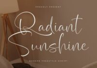 Radiant Sunshine Font - Featured Image