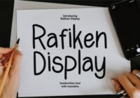 Rafiken Display Font - Featured Image