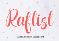 Raflist Font - Featured Image