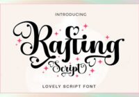 Rafting Script Font - Featured Image