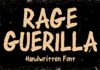 Rage Guerilla Font - Featured Image