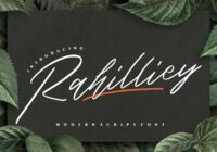 Rahilliey Font - Featured Image
