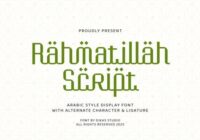 Rahmatillah Script Font - Featured Image