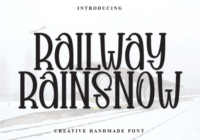 Railway Rainsnow Font - Featured Image