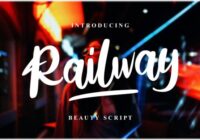 Railway Script Font - Featured Image