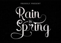 Rain in Spring Font - Featured Image