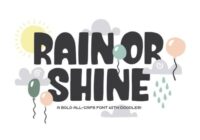 Rain or Shine Font - Featured Image
