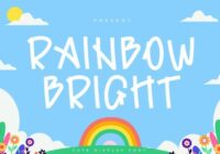 Rainbow Bright Font - Featured Image
