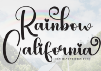 Rainbow California Font - Featured Image