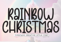 Rainbow Christmas Font - Featured Image