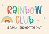 Rainbow Club Font - Featured Image