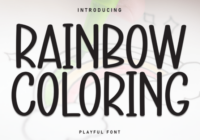 Rainbow Coloring Font - Featured Image