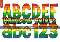Rainbow Colors Font - Featured Image