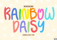 Rainbow Daisy Font - Featured Image