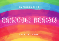 Rainbow Drawn Font - Featured Image