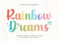 Rainbow Dreams Font - Featured Image