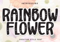 Rainbow Flower Font Font - Featured Image