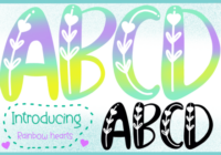 Rainbow Hearts Font - Featured Image