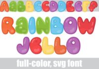 Rainbow Jello Font - Featured Image