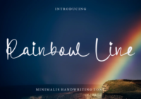 Rainbow Line Font - Featured Image