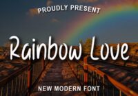 Rainbow Love Font - Featured Image