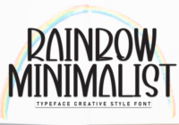 Rainbow Minimalist Font - Featured Image