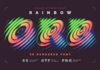 Rainbow Orb Font - Featured Image
