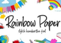Rainbow Paper Font - Featured Image