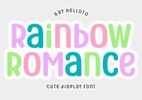 Rainbow Romance Font - Featured Image
