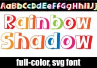 Rainbow Shadow Font - Featured Image