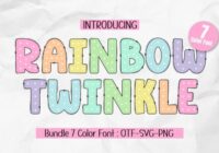 Rainbow Twinkle Font - Featured Image